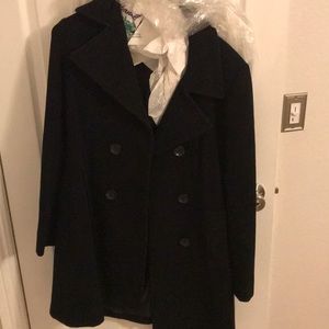 Black pea coat
